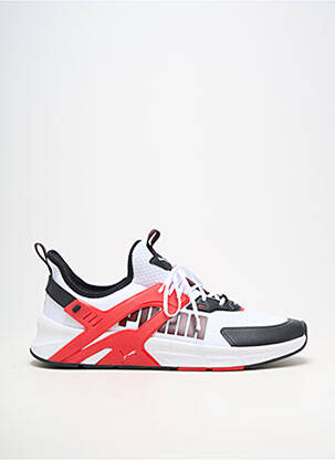 Adidași material neted vârf rotund alb PUMA bărbat