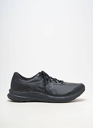 Adidași material neted vârf rotund negru ASICS bărbat