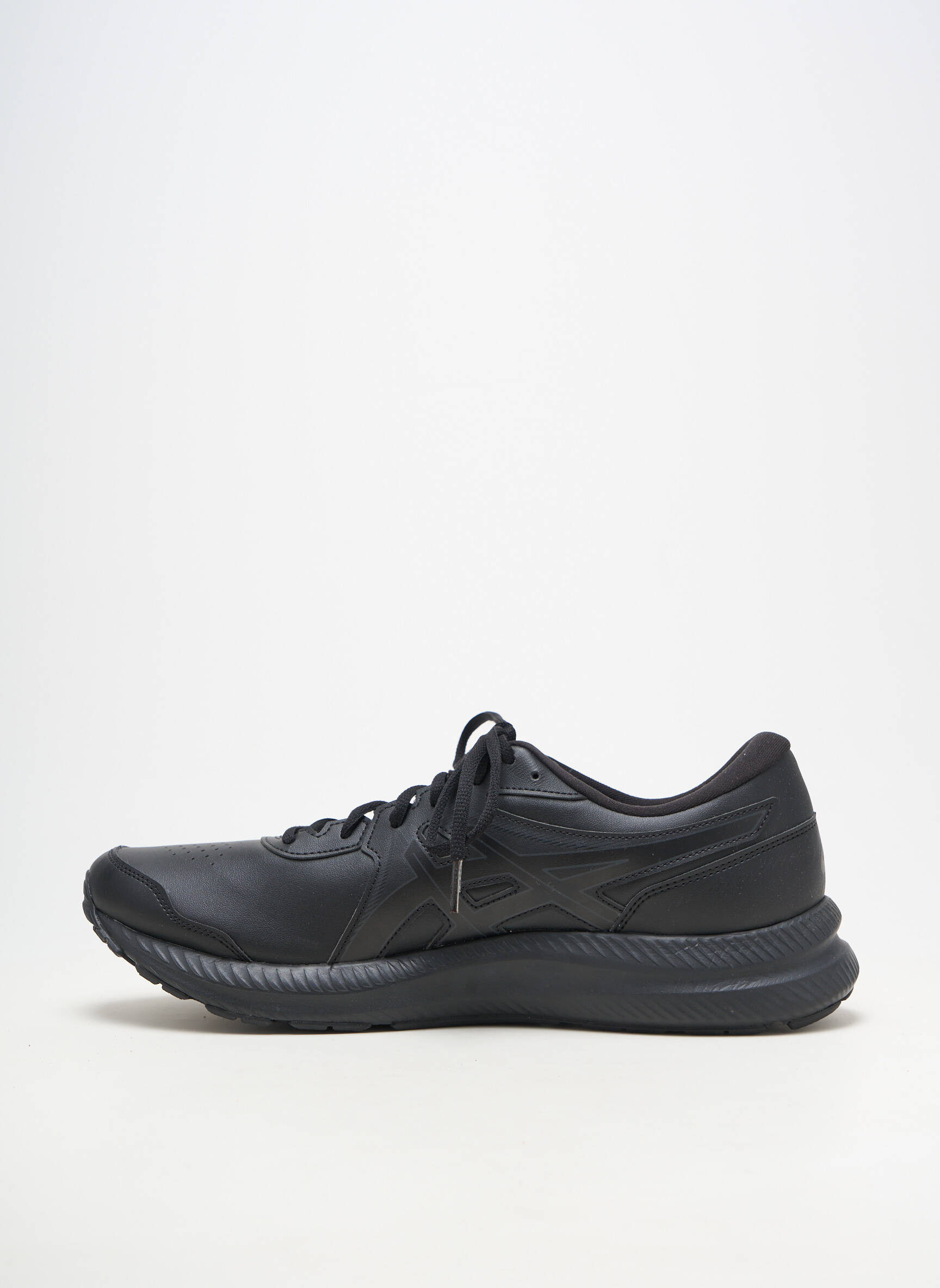 Adidași material neted vârf rotund negru ASICS bărbat