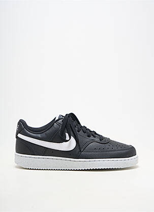 Adidași material neted vârf rotund negru NIKE bărbat