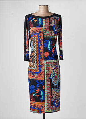 Rochie midi mâneci 3/4 mâneci 3/4 negru JOSEPH RIBKOFF femeie
