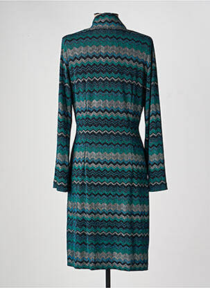 Rochie midi mâneci lungi mâneci lungi verde NATHALIE CHAIZE femeie