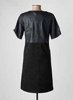 Rochie midi mâneci scurte mâneci scurte negru LA FÉE ATELIER BY LA FÉE MARABOUTÉE femeie