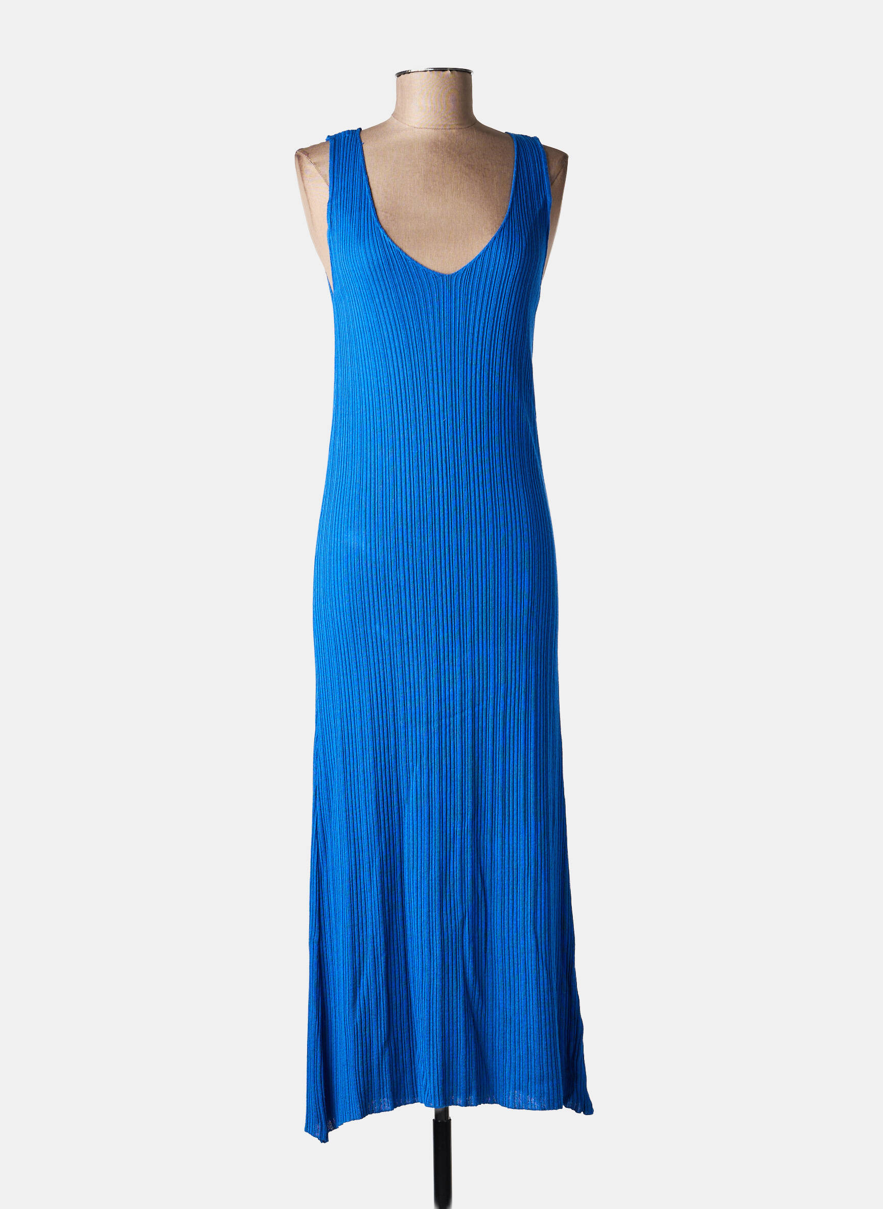 Rochie lungă fără mâneci fără mâneci albastru LA FEE MARABOUTEE femeie