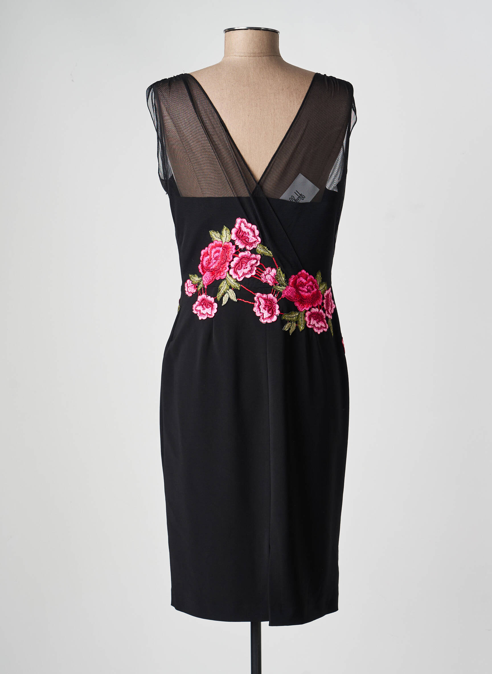 Rochie midi fără mâneci fără mâneci negru JOSEPH RIBKOFF femeie