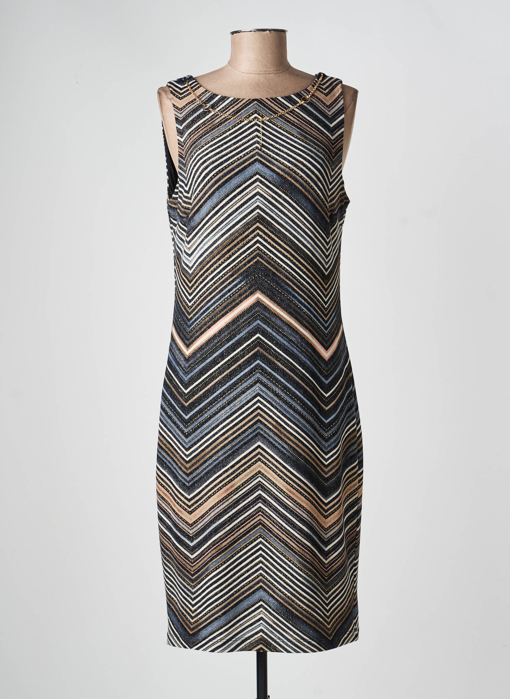 Rochie midi fără mâneci fără mâneci negru FRANK LYMAN femeie