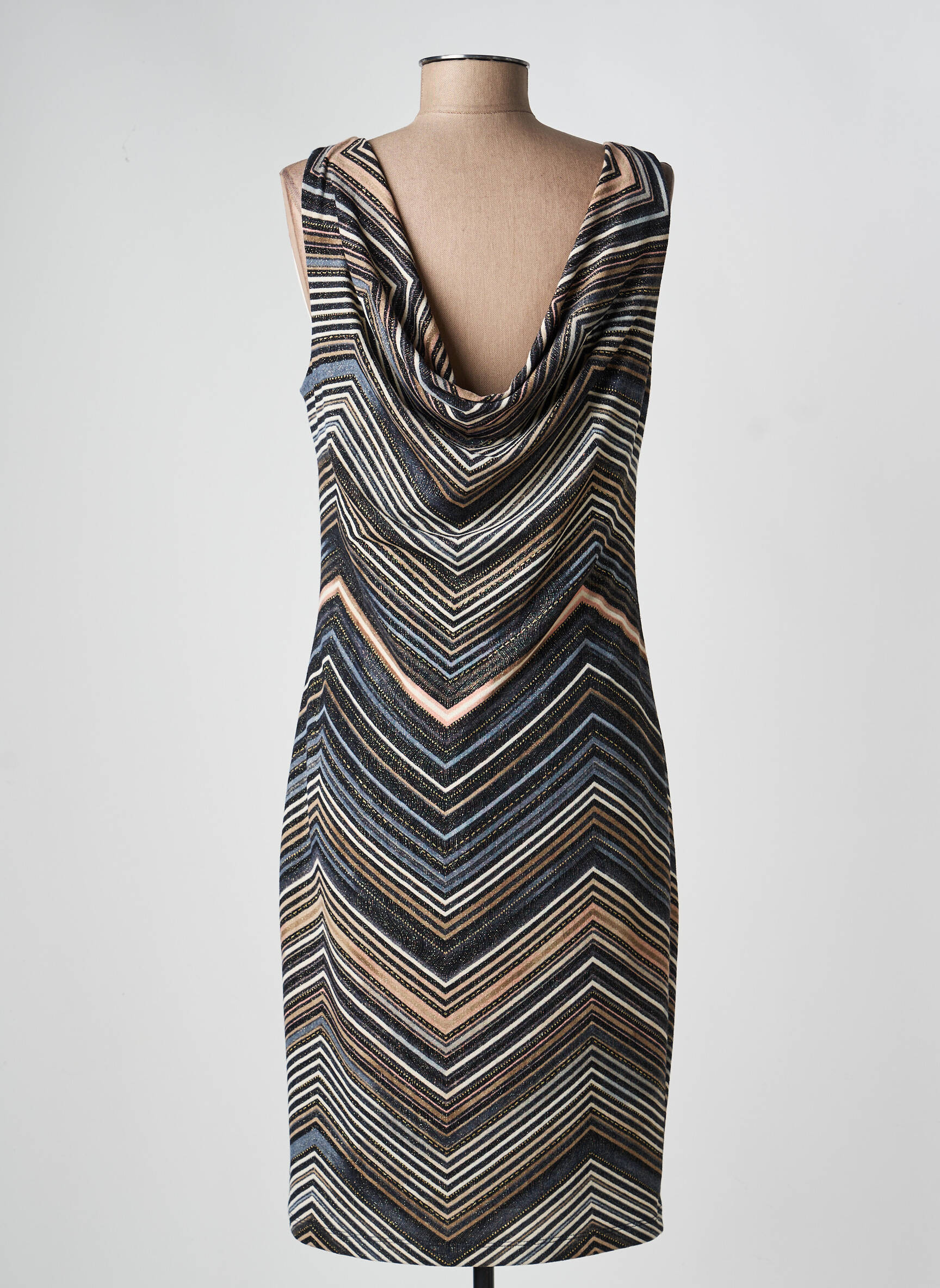 Rochie midi fără mâneci fără mâneci negru FRANK LYMAN femeie