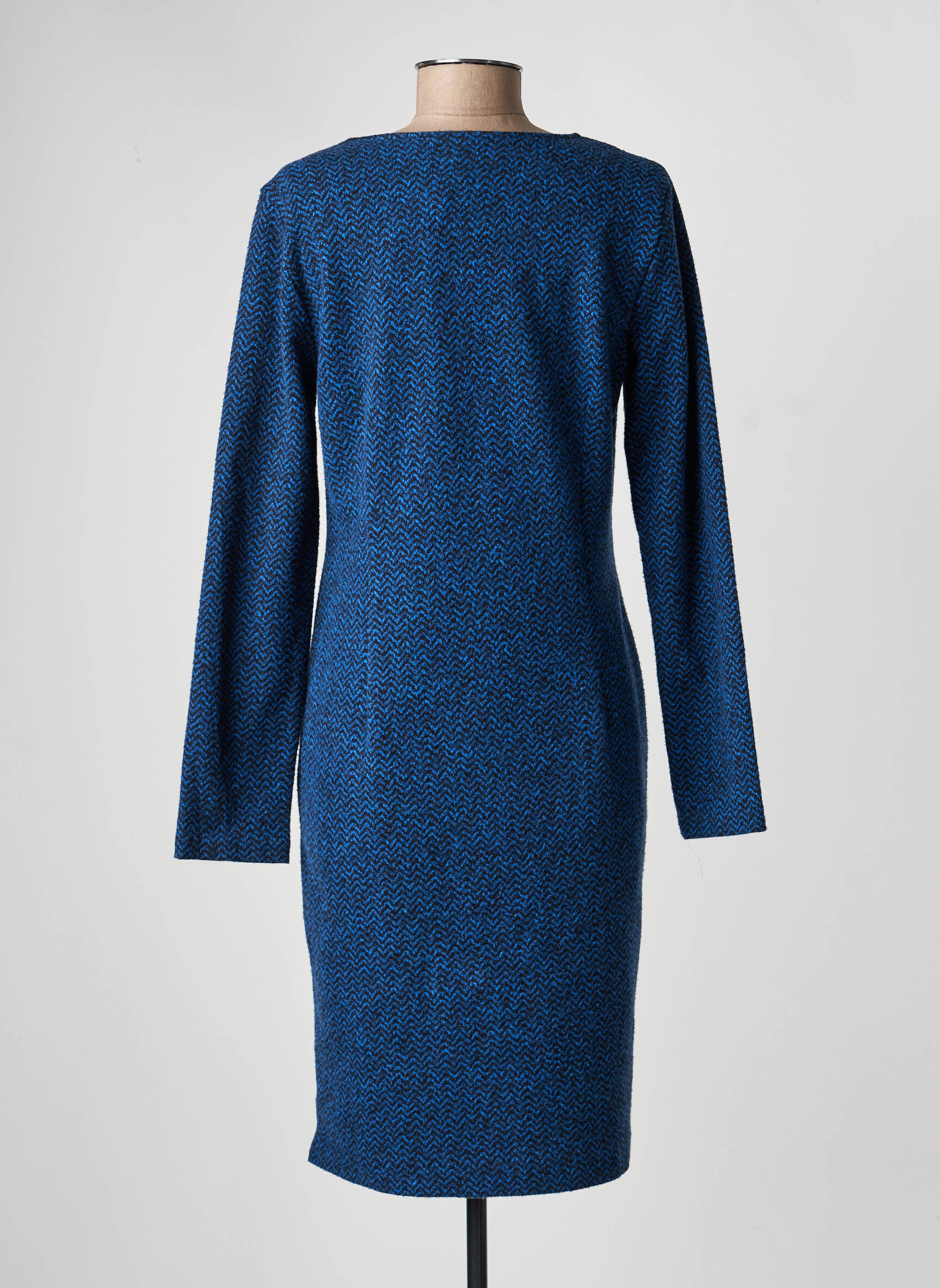 Rochie midi mâneci lungi mâneci lungi albastru LA FEE MARABOUTEE femeie
