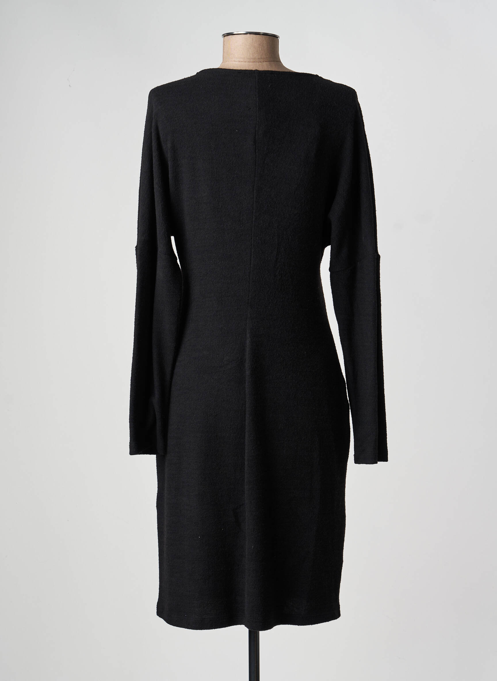 Rochie midi mâneci lungi mâneci lungi negru FRANK LYMAN femeie