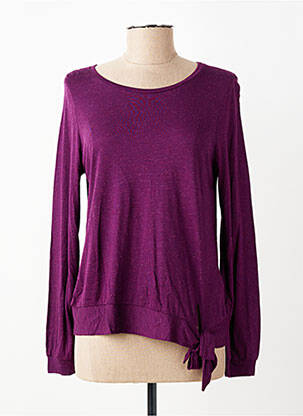 Tricou mâneci lungi mâneci lungi violet LA FEE MARABOUTEE femeie