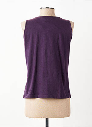 Top țesătură jersey fără mâneci violet TARA JARMON femeie