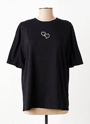 Tricou croială dreaptă mâneci scurte negru ACCESS femeie