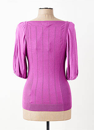 Top guler rotund mâneci 3/4 violet ESSENTIEL ANTWERP femeie