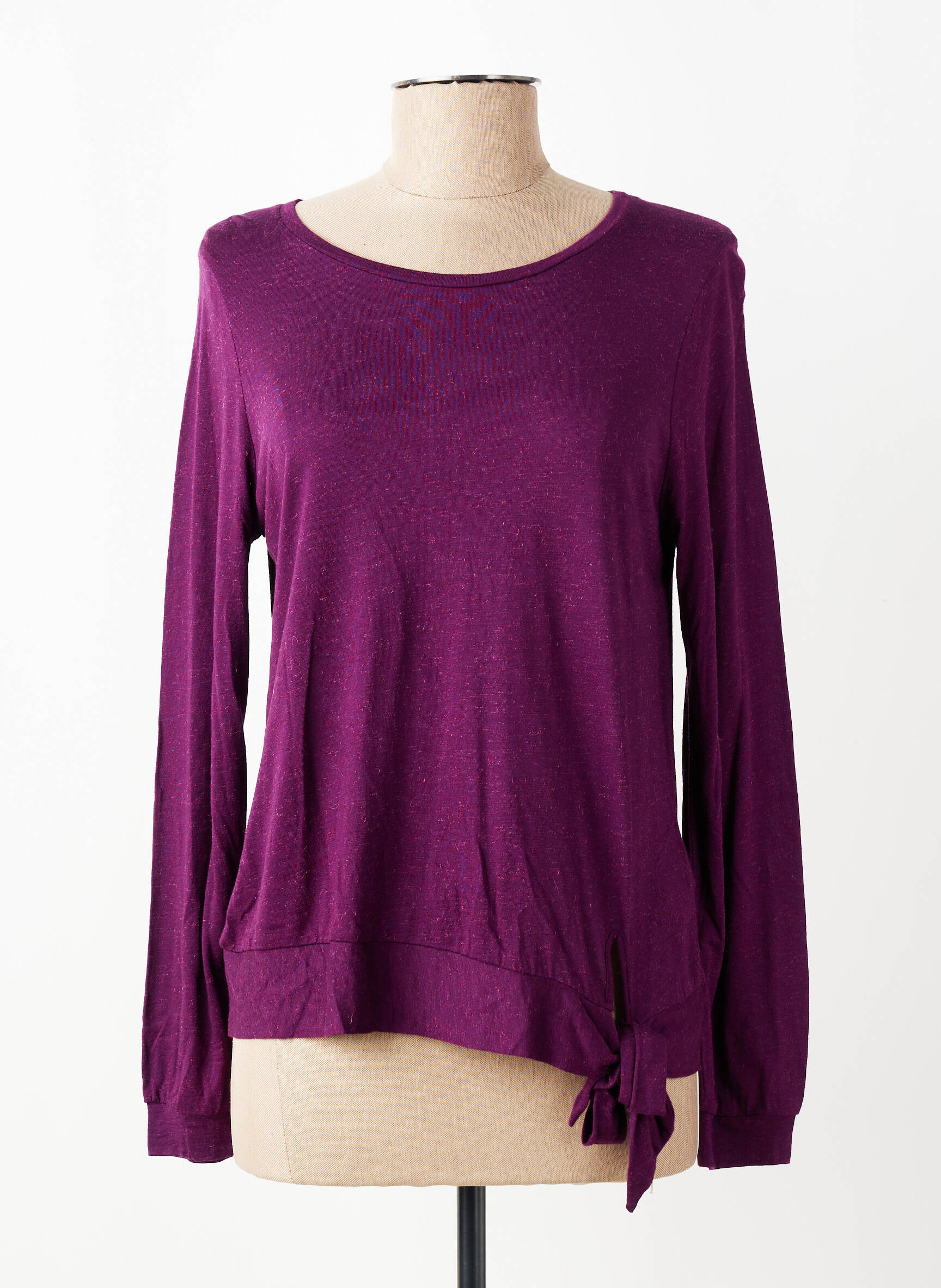 Tricou mâneci lungi mâneci lungi violet LA FEE MARABOUTEE femeie