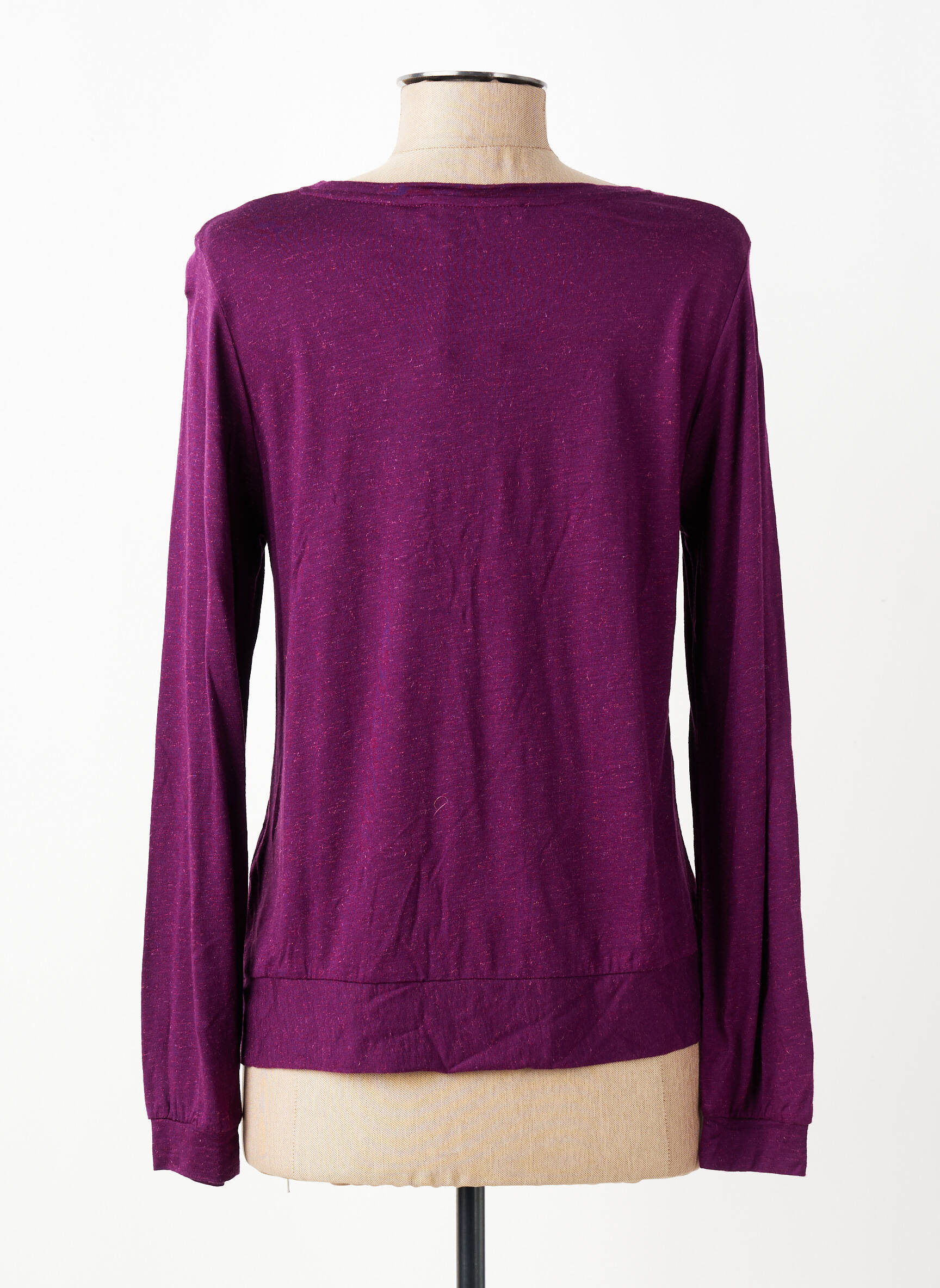 Tricou mâneci lungi mâneci lungi violet LA FEE MARABOUTEE femeie