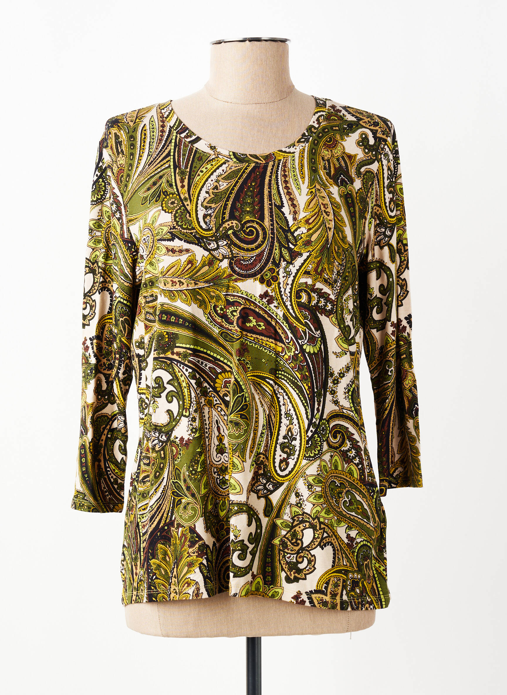 Tricou mâneci 3/4 mâneci 3/4 galben BETTY BARCLAY femeie