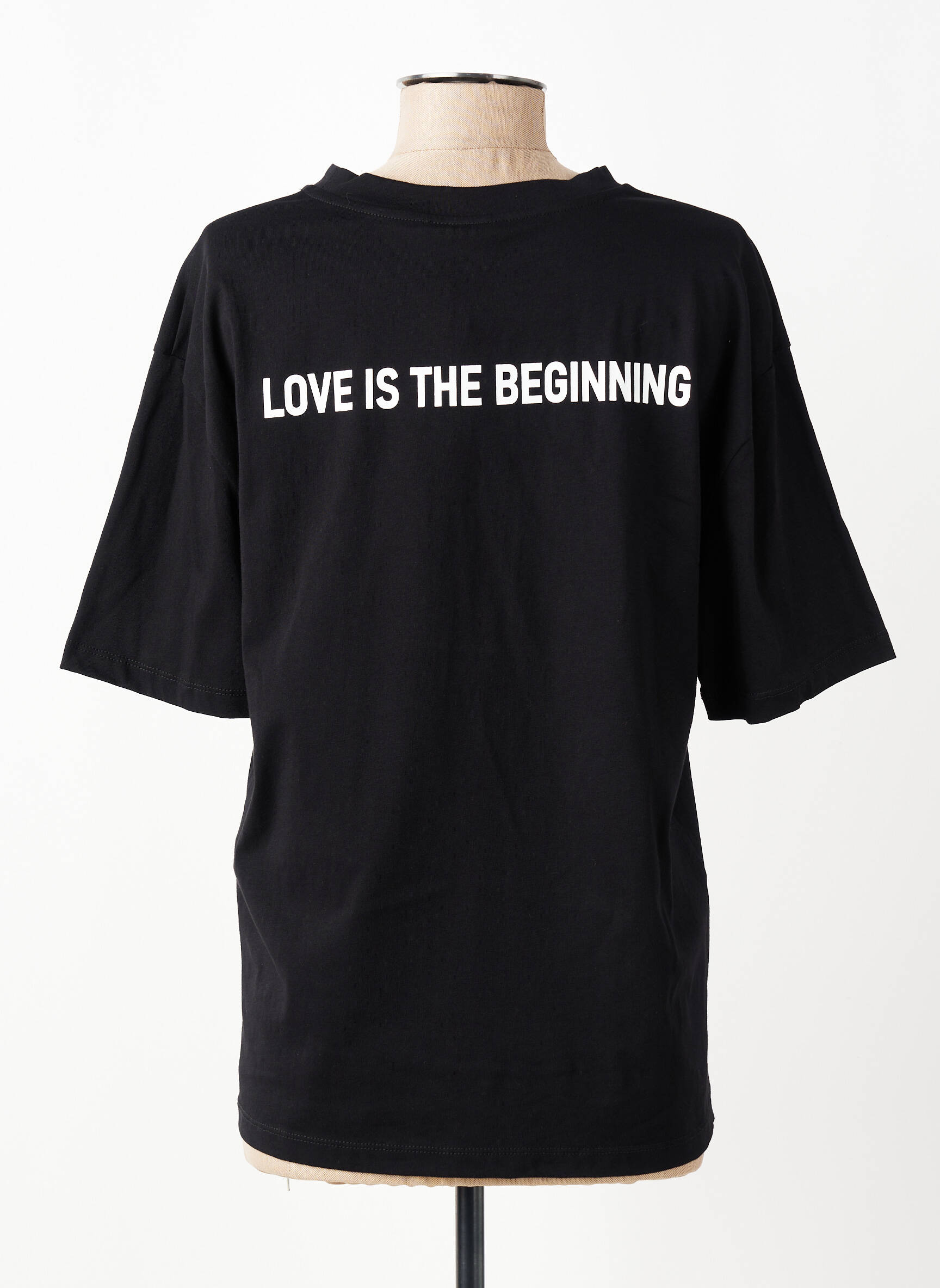 Tricou croială dreaptă mâneci scurte negru ACCESS femeie