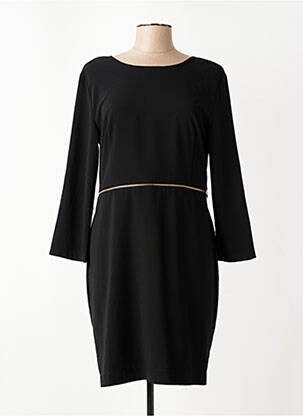 Rochie scurtă închidere cu fermoar la spate mâneci lungi negru LA FEE MARABOUTEE femeie
