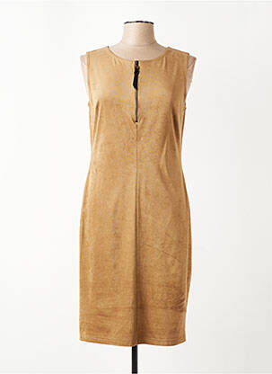 Rochie midi fără mâneci fără mâneci bej JOSEPH RIBKOFF femeie