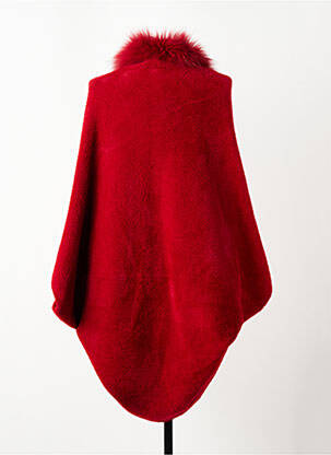 Poncho croială largă roșu SEASON femeie