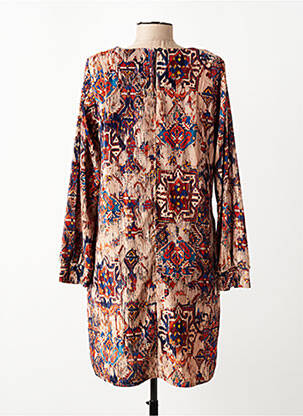 Rochie scurtă mâneci lungi mâneci lungi bej LA FEE MARABOUTEE femeie