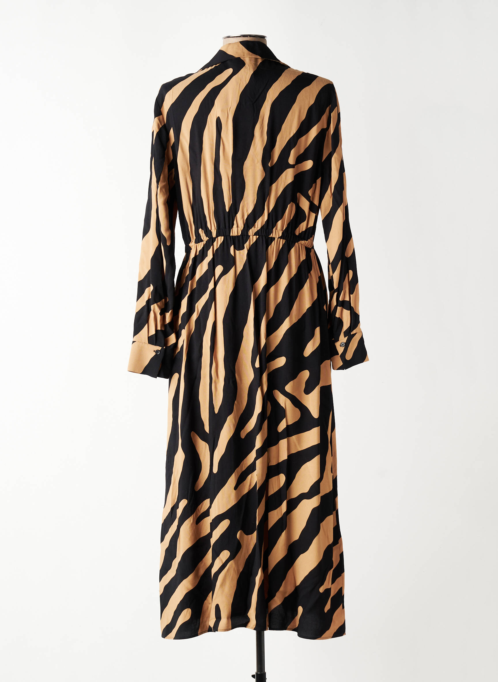 Rochie lungă mâneci lungi mâneci lungi bej PENNYBLACK femeie