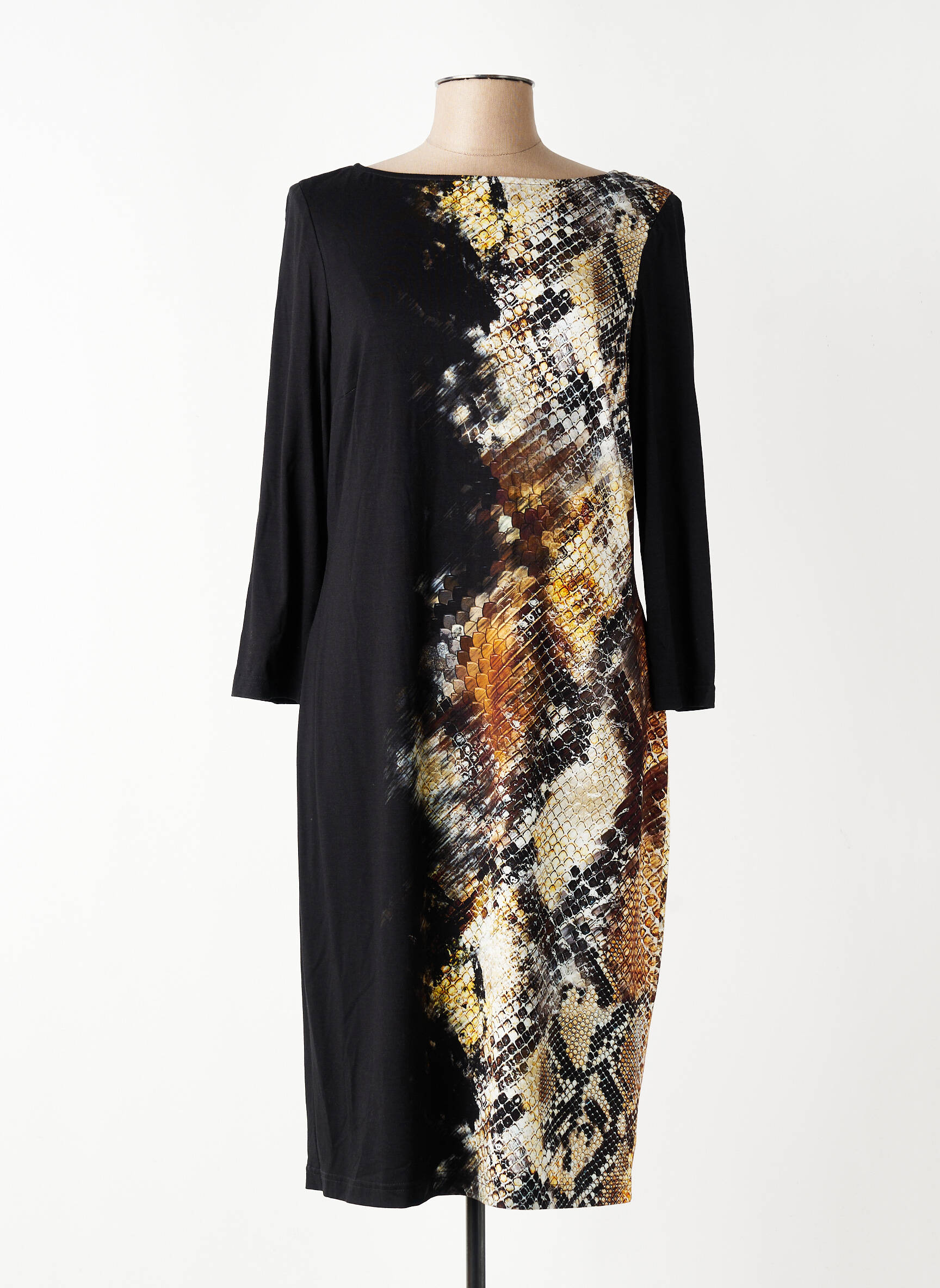 Rochie midi mâneci 3/4 mâneci 3/4 negru JOSEPH RIBKOFF femeie