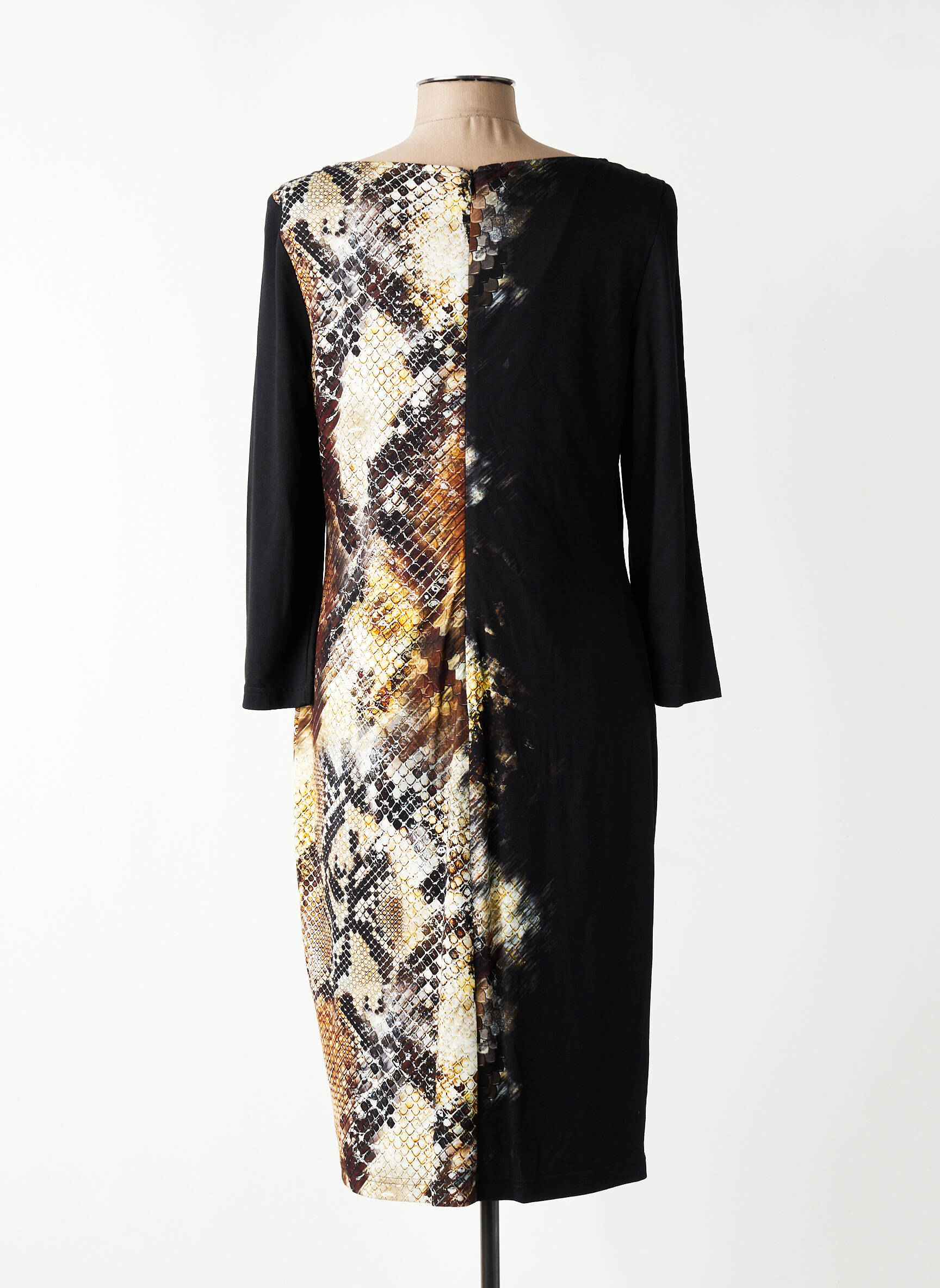 Rochie midi mâneci 3/4 mâneci 3/4 negru JOSEPH RIBKOFF femeie