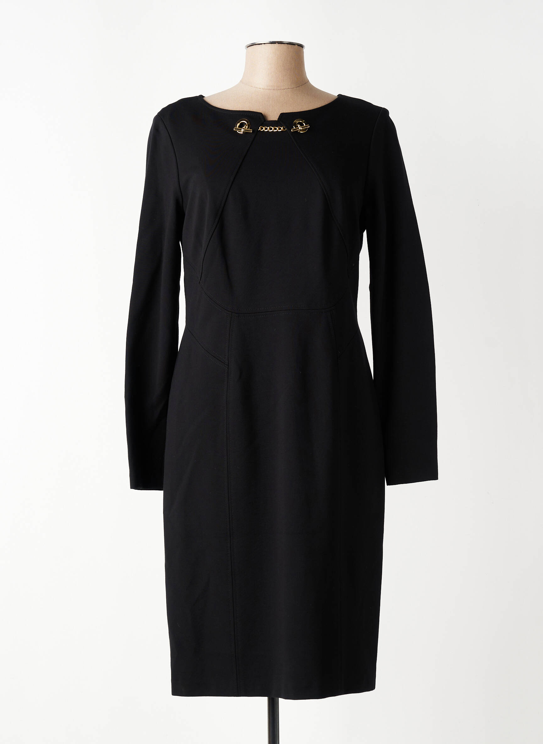 Rochie midi mâneci lungi mâneci lungi negru JOSEPH RIBKOFF femeie