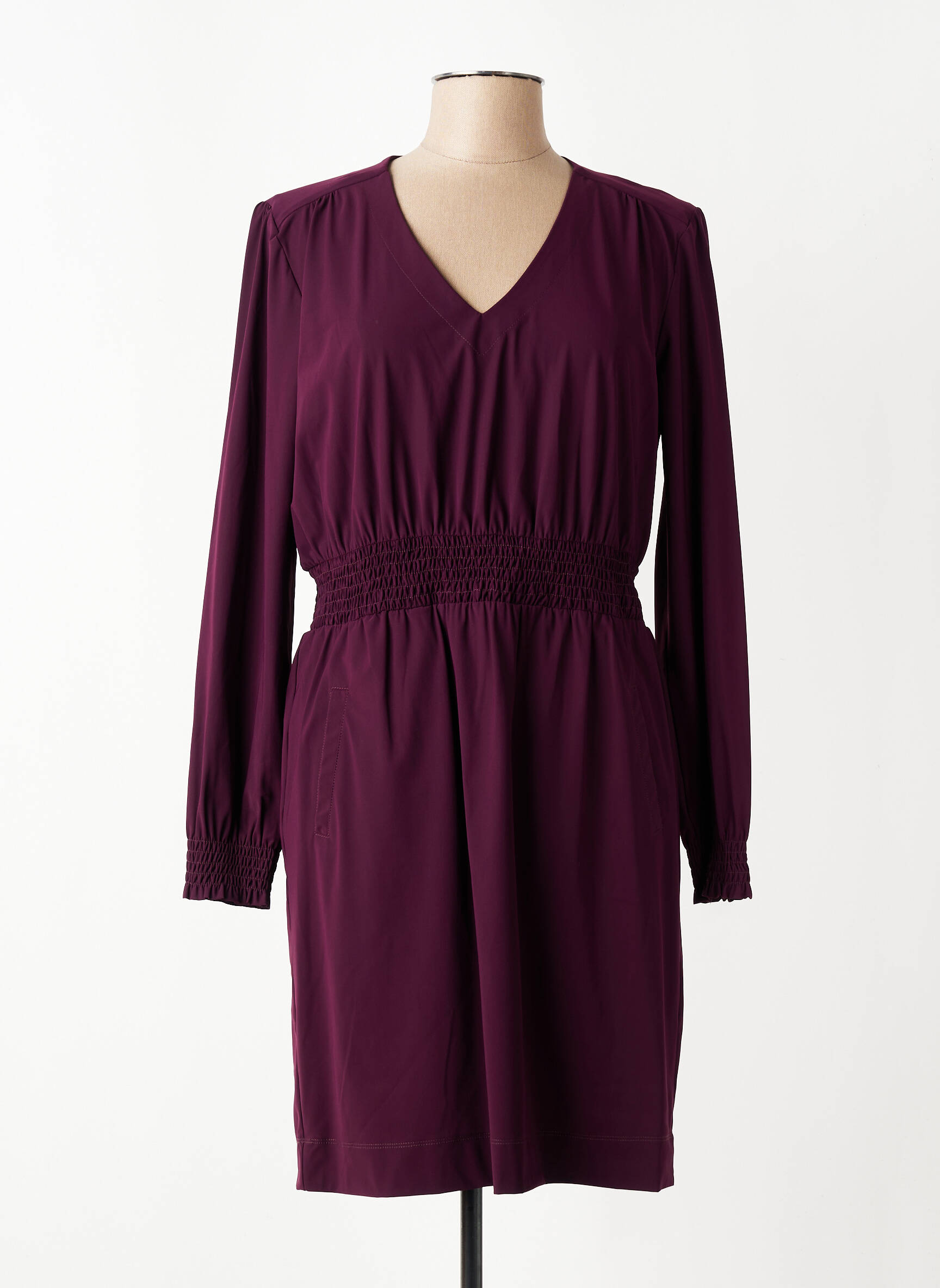 Rochie scurtă mâneci lungi mâneci lungi violet INDIES femeie