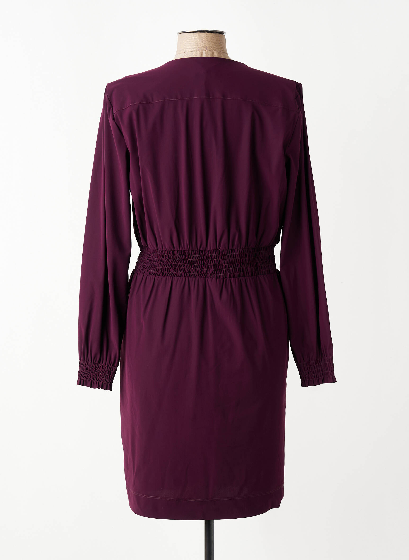 Rochie scurtă mâneci lungi mâneci lungi violet INDIES femeie