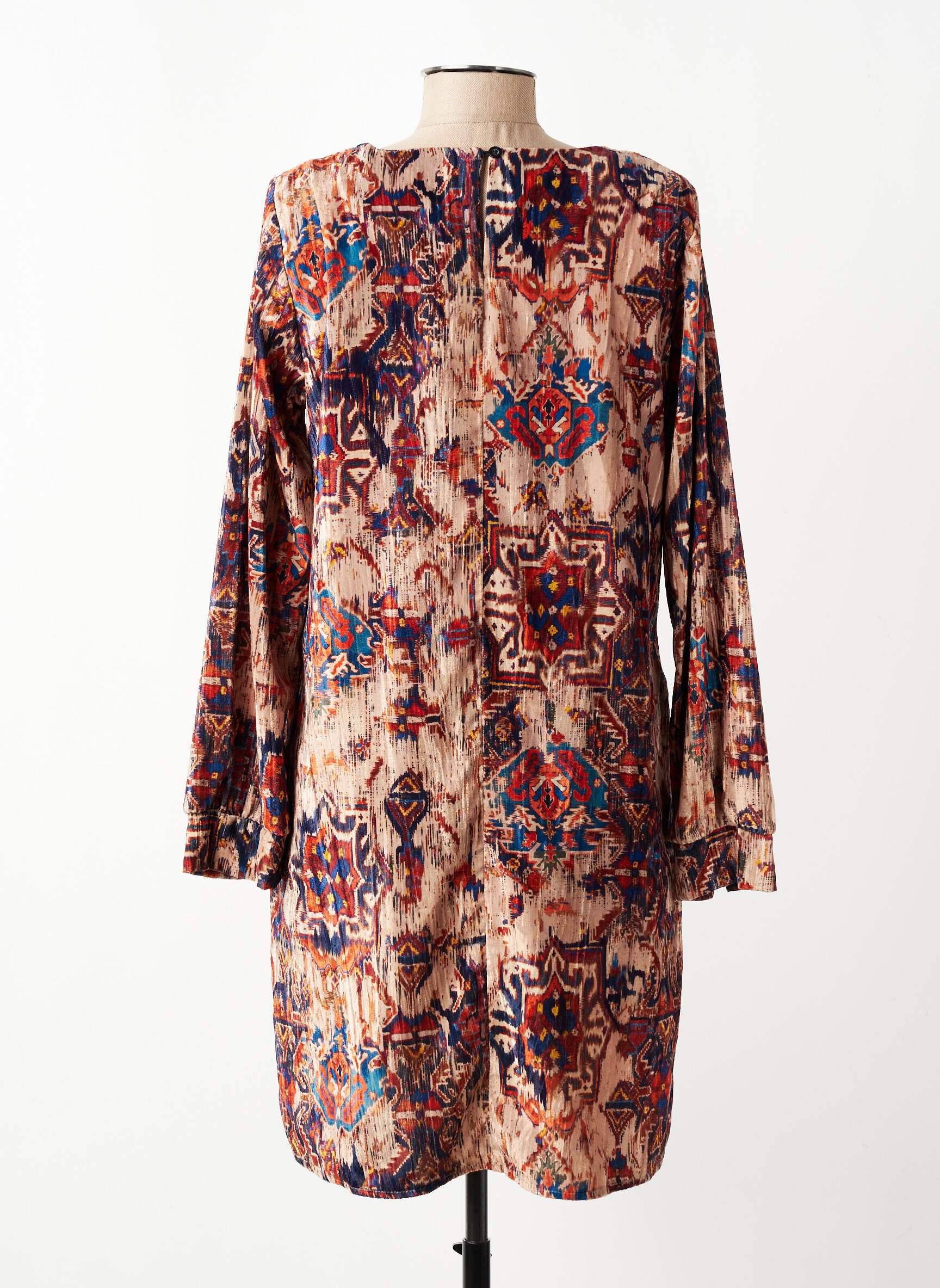 Rochie scurtă mâneci lungi mâneci lungi bej LA FEE MARABOUTEE femeie