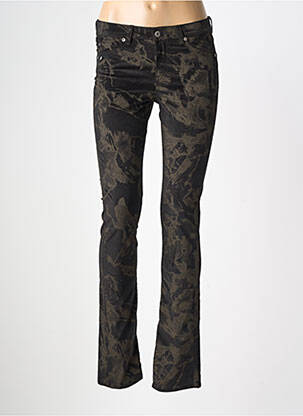 Pantalon slim talie joasă talie joasă negru RENHSEN femeie