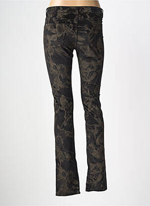 Pantalon slim talie joasă talie joasă negru RENHSEN femeie