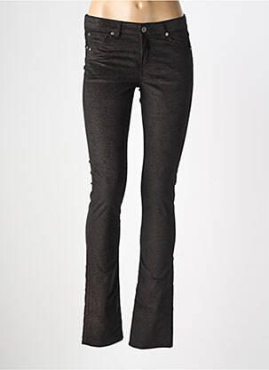 Pantalon slim talie joasă talie joasă negru RENHSEN femeie