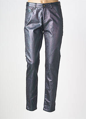 Pantalon slim elasticitate mărime normală albastru EVA KAYAN femeie