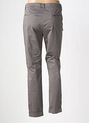Pantalon chino țesătură poplin mărime normală gri MANILA GRACE femeie