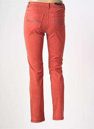 Pantalon slim țesătură poplin mărime normală portocalie BETTY BARCLAY femeie