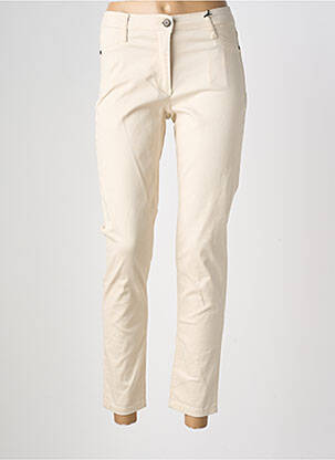 Pantalon slim țesătură poplin mărime normală bej BETTY BARCLAY femeie