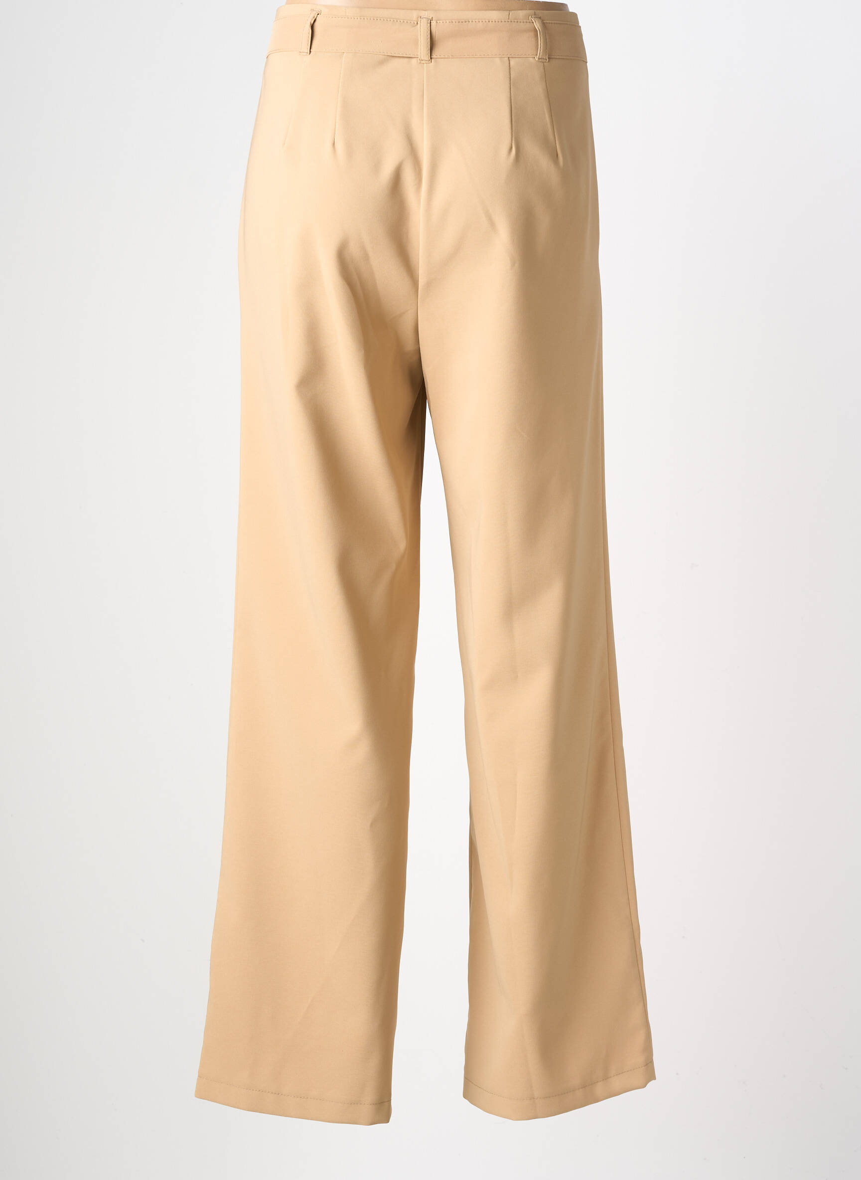 Pantalon larg țesătură poplin mărime normală bej BETTY BARCLAY femeie