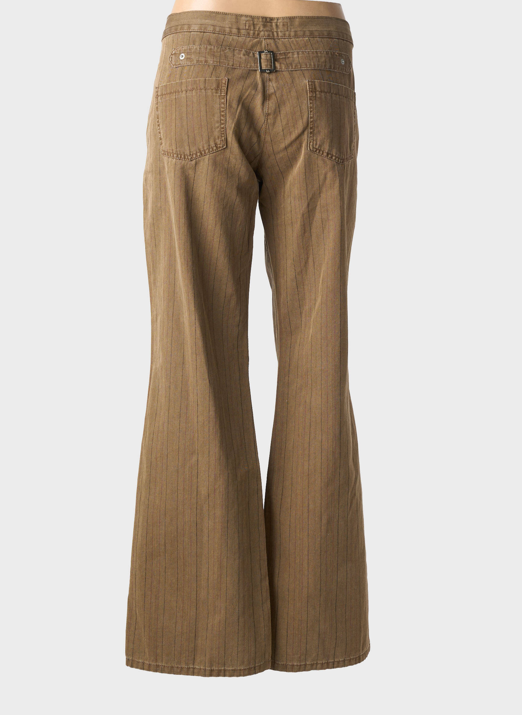 Pantalon evazat elasticitate mărime normală verde LA FEE MARABOUTEE femeie