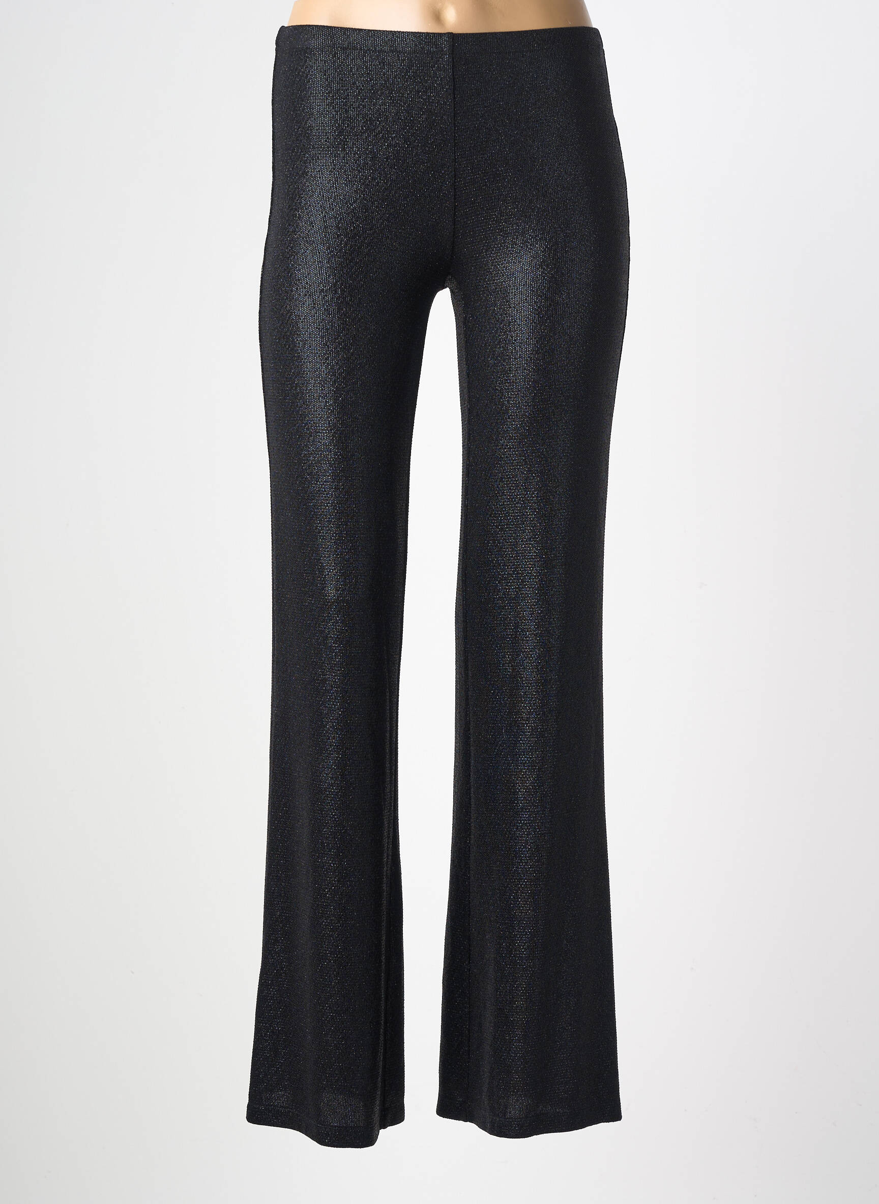 Pantalon drept elasticitate mărime normală negru NATHALIE CHAIZE femeie