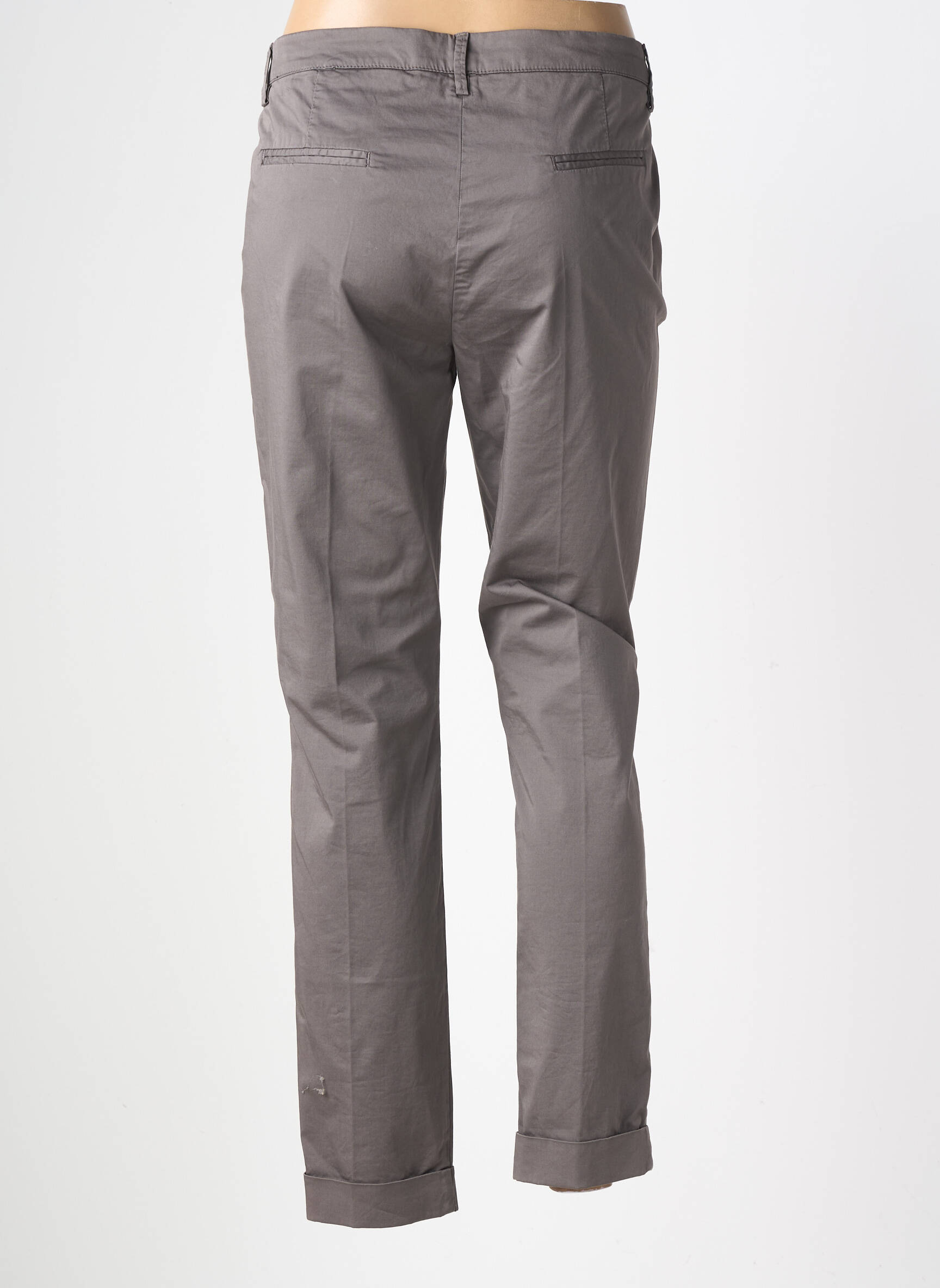 Pantalon chino elasticitate mărime normală gri MANILA GRACE femeie