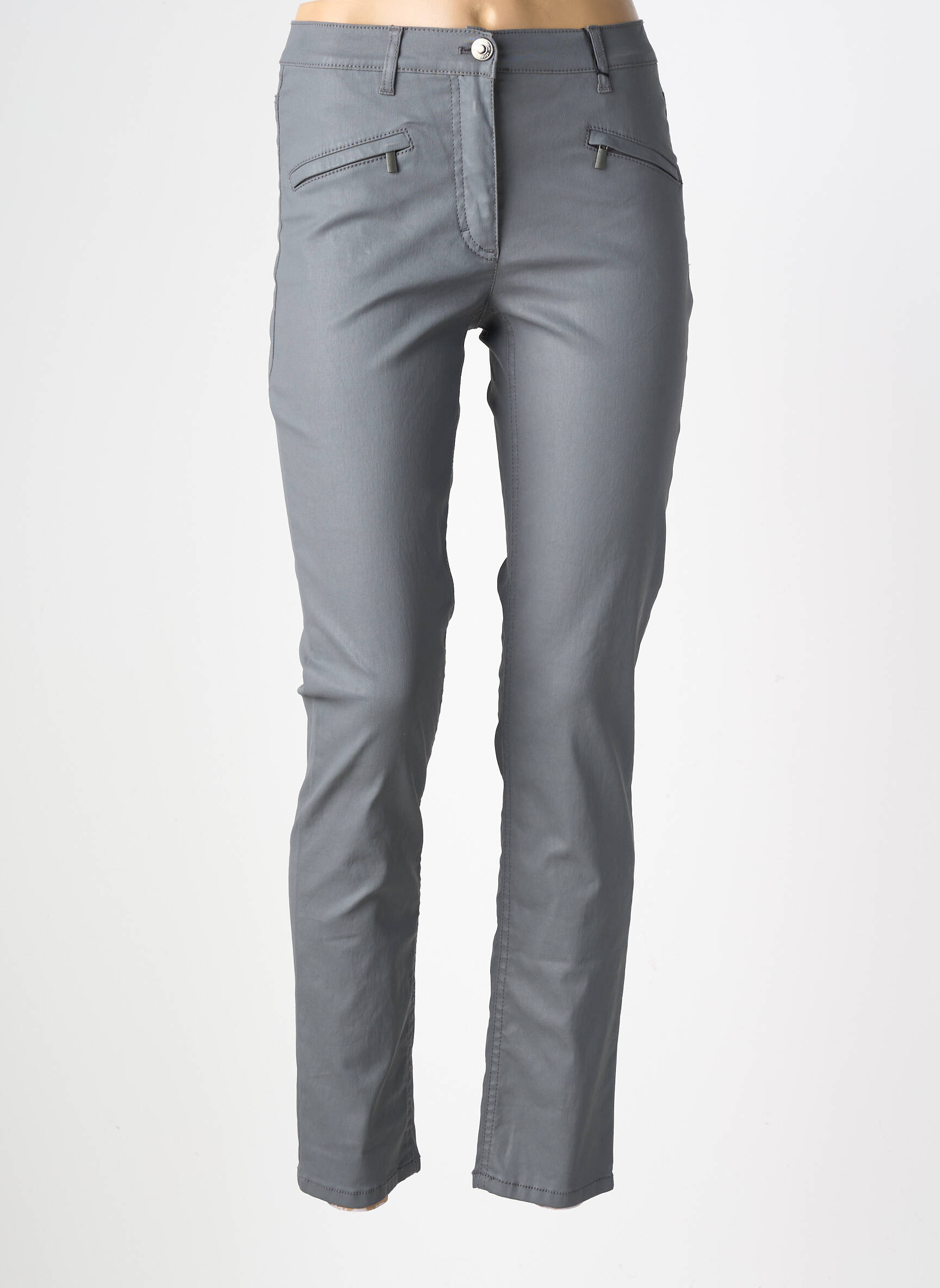Pantalon slim elasticitate mărime normală gri BETTY BARCLAY femeie