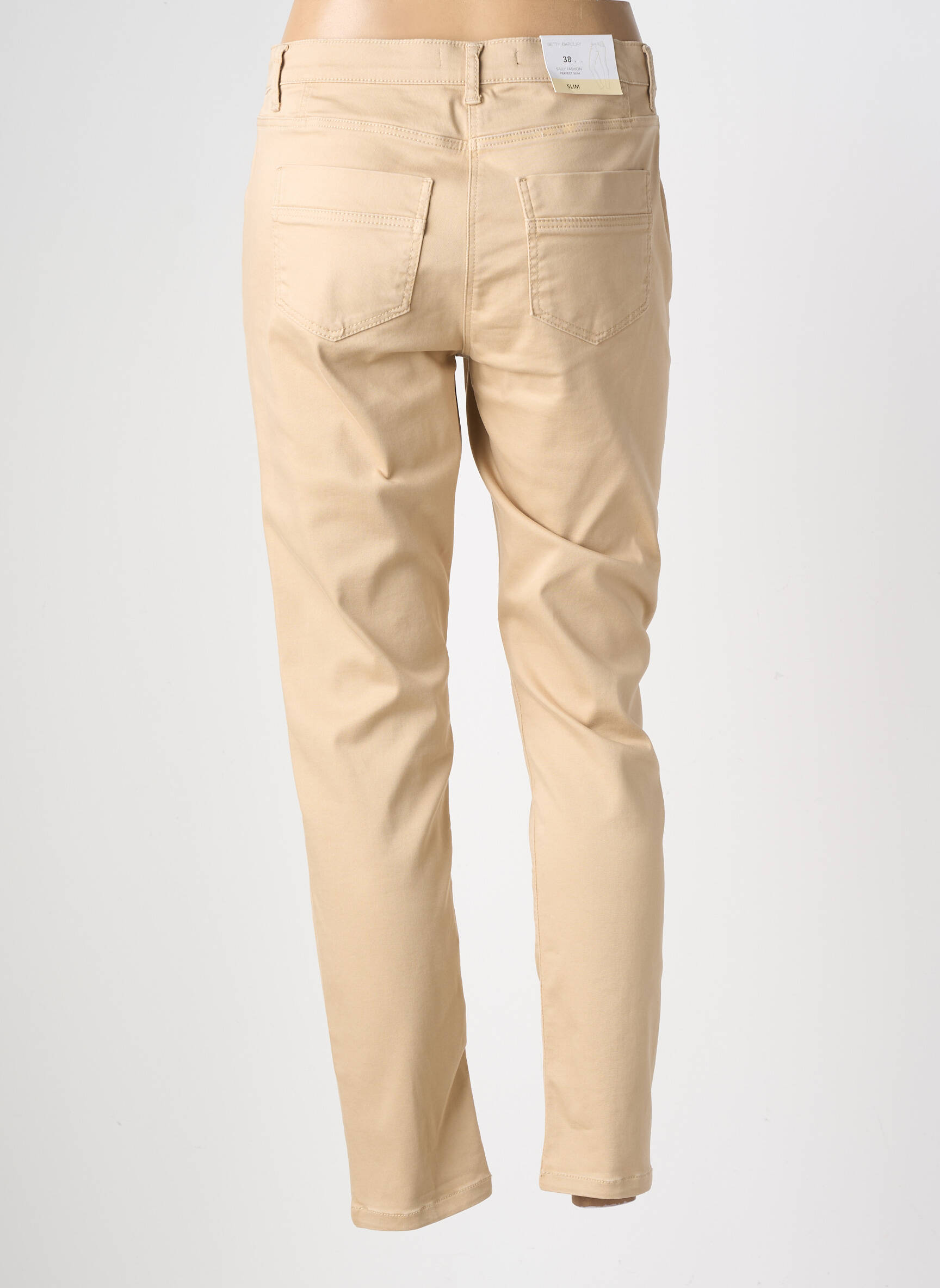 Pantalon drept elasticitate mărime normală bej BETTY BARCLAY femeie