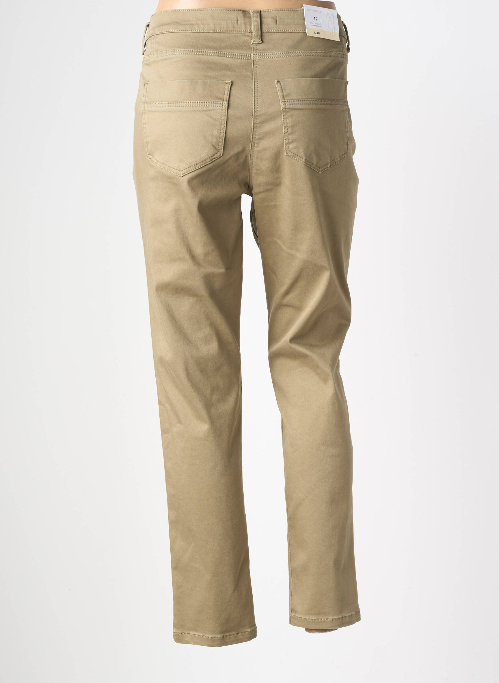 Pantalon drept elasticitate mărime normală verde BETTY BARCLAY femeie