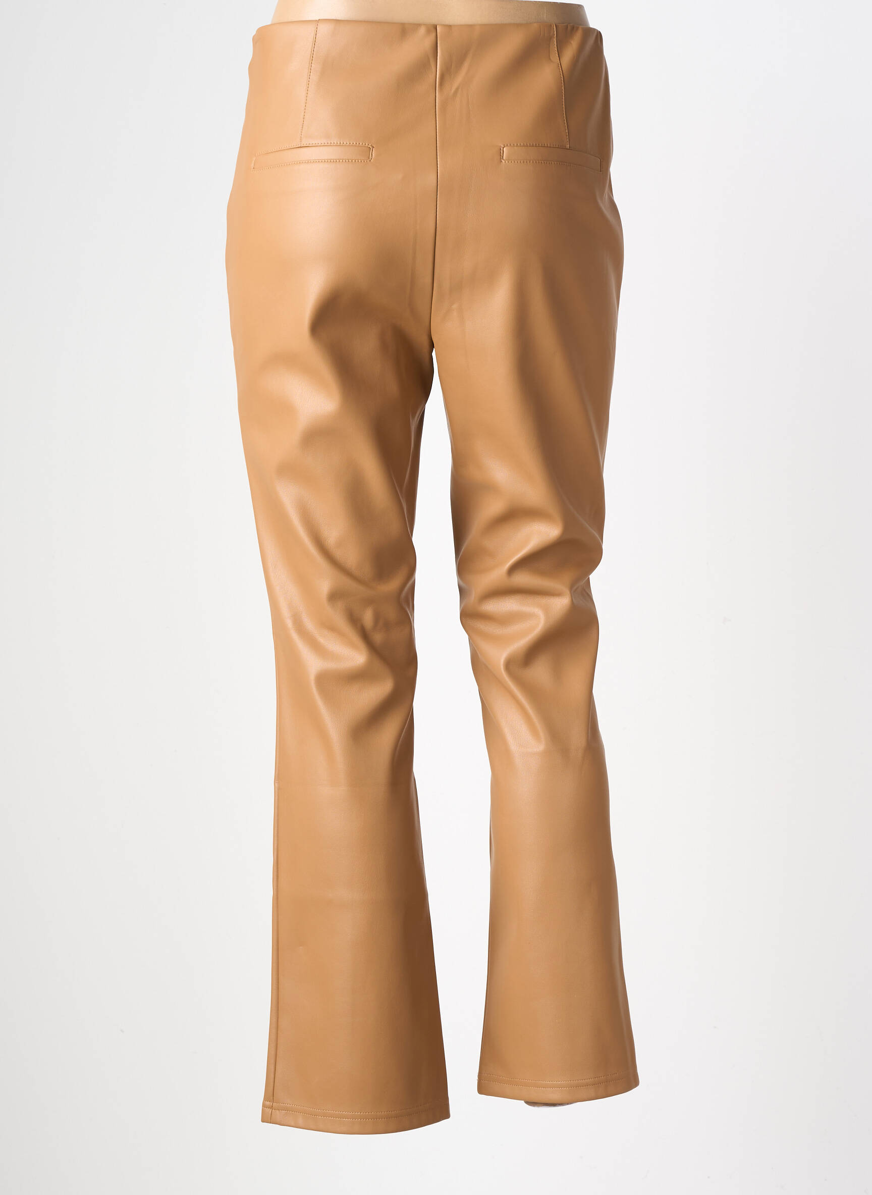 Pantalon drept talie elastică mărime normală maro BETTY BARCLAY femeie