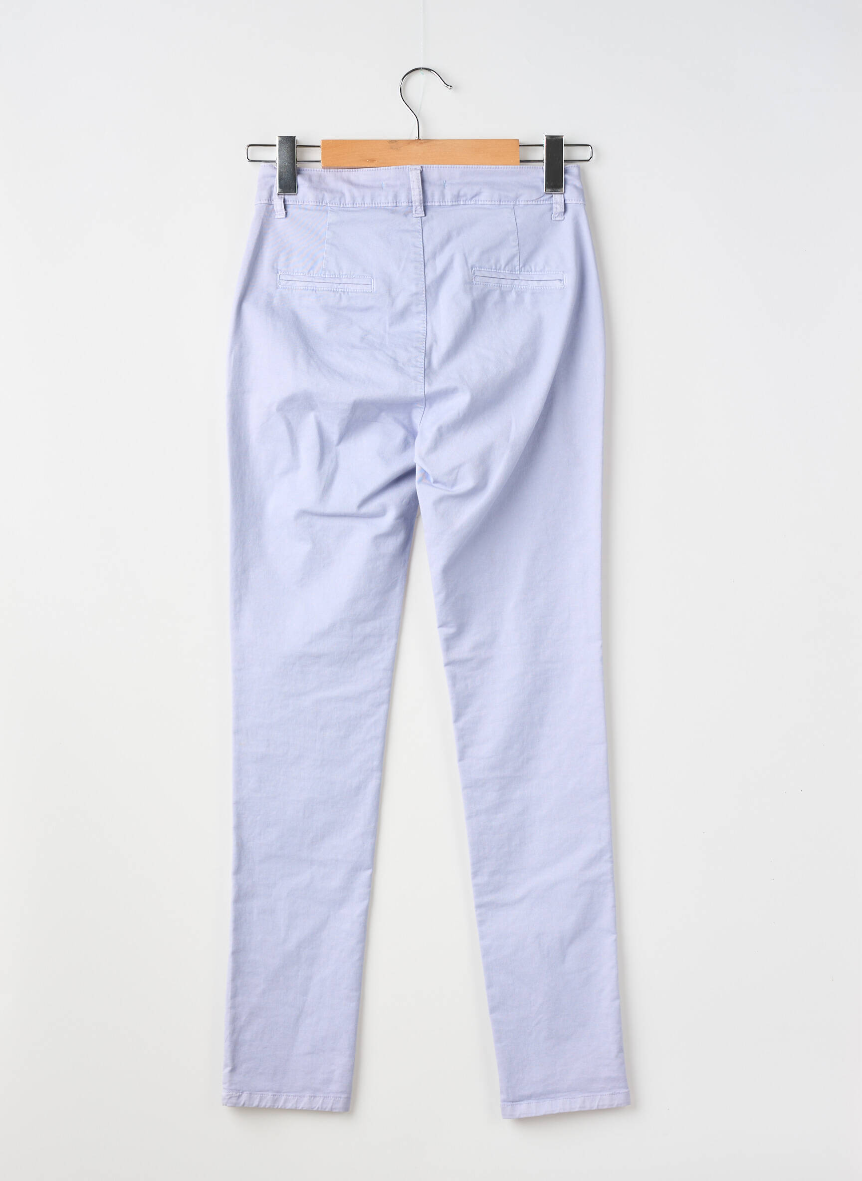 Pantalon chino elasticitate mărime normală albastru LAUREN VIDAL femeie