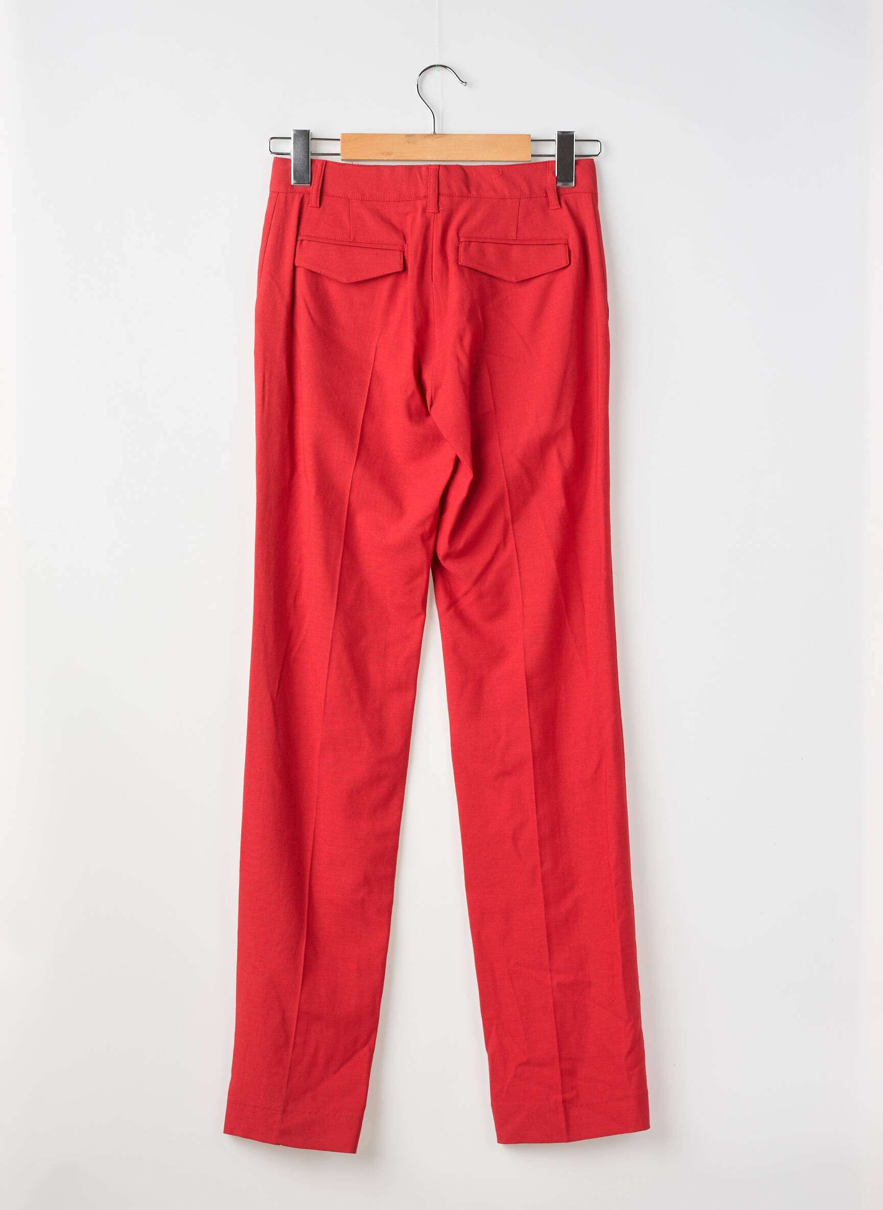 Pantalon drept țesătură crep mărime normală roșu ESSENTIEL ANTWERP femeie