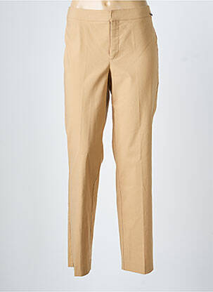Pantalon slim țesătură poplin mărime normală bej MEXX femeie